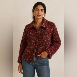 Gorgeous Hand Knit Multicolor Women's Jacket